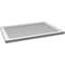 Ekena Millwork Vertical Surface Mount PVC Gable Vnt: Non-Functional, w/2"W x 1-1/2"H, Brickmould Frame, 32"W x 22"H GVPVE32X2202SN - alternate 4